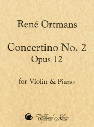 Book cover for Concertino No. 2 in D Major, op. 14