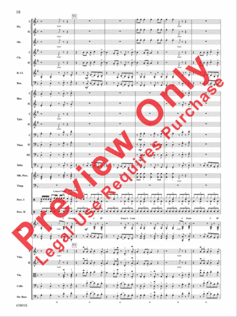 Bruno Mars' Greatest Hits Full Orchestra scores gallery preview page 19