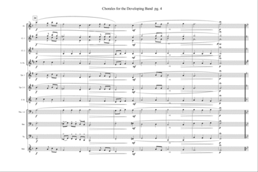 Chorales for the Developing Band Concert Band scores gallery preview page 5