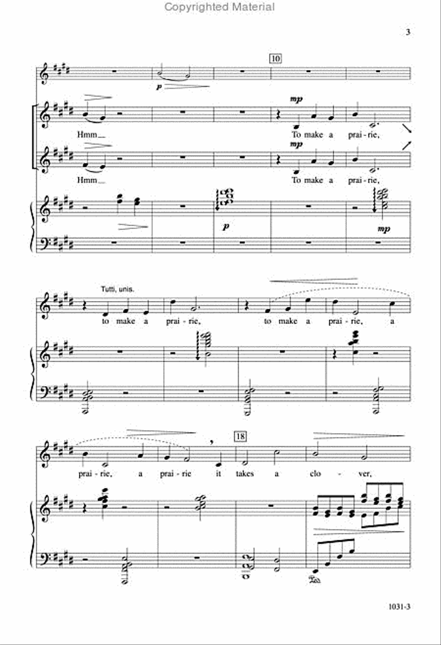 To make a prairie - SA Octavo SA scores gallery preview page 3