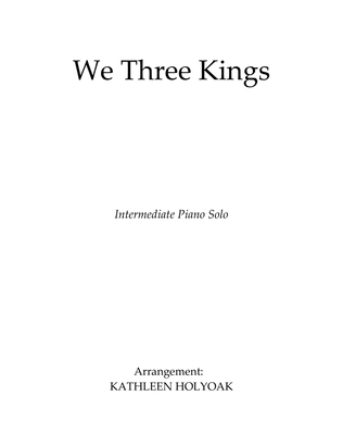 Book cover for We Three Kings - Arr. for Piano by KATHLEEN HOLYOAK