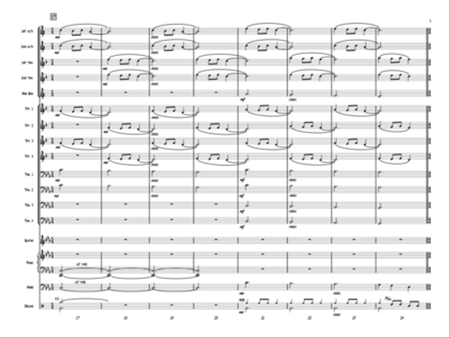 Carol of the Bells Jazz Ensemble scores gallery preview page 4