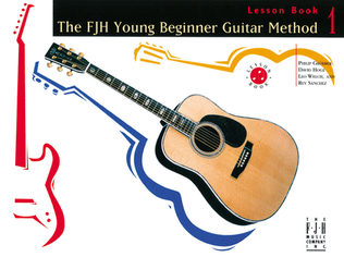 Book cover for The FJH Young Beginner Guitar Method, Lesson Book 1
