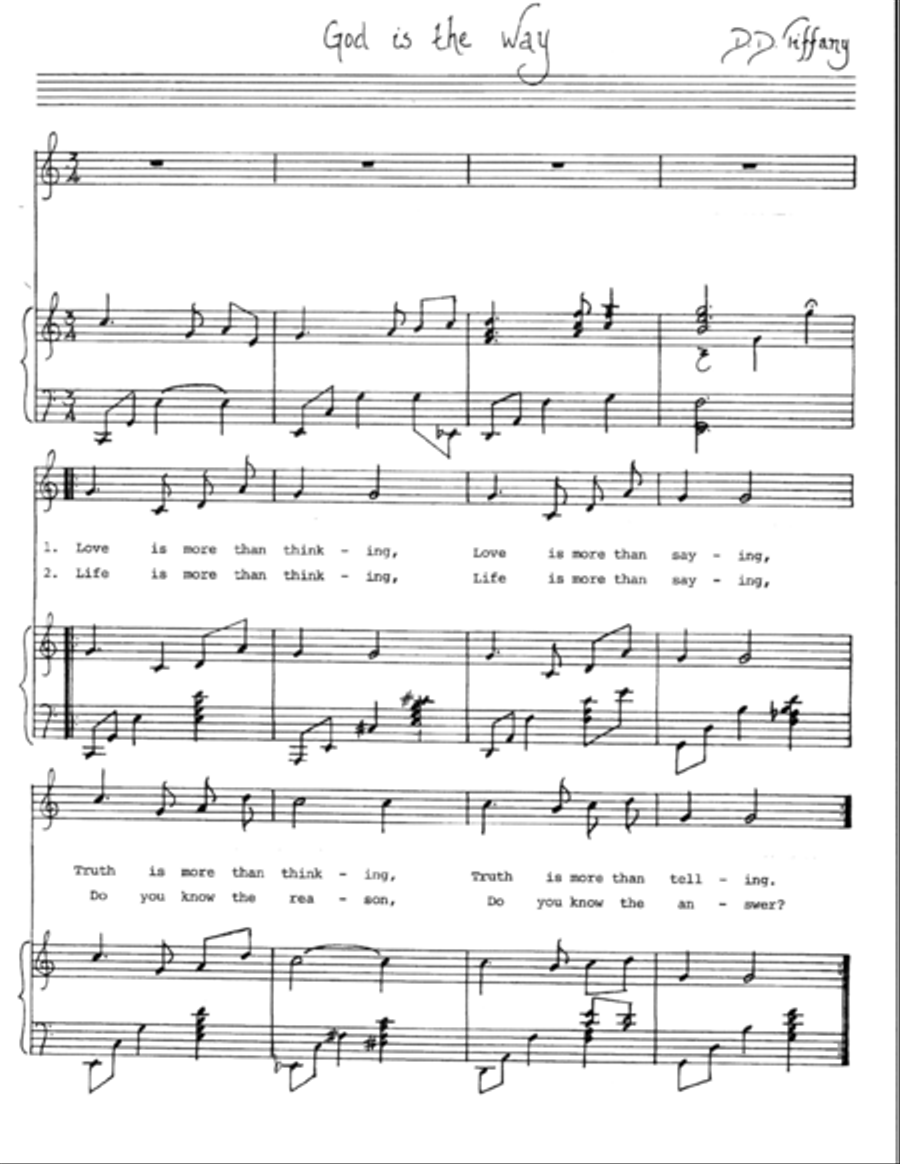 God Is The Way Voice scores gallery preview page 1