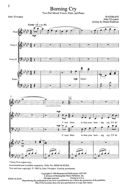 Borning Cry (Choral Score)