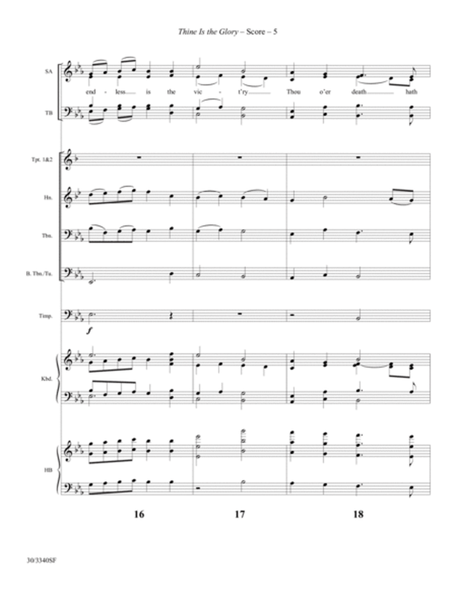 Thine Is the Glory - Instrumental Ensemble Score and Parts