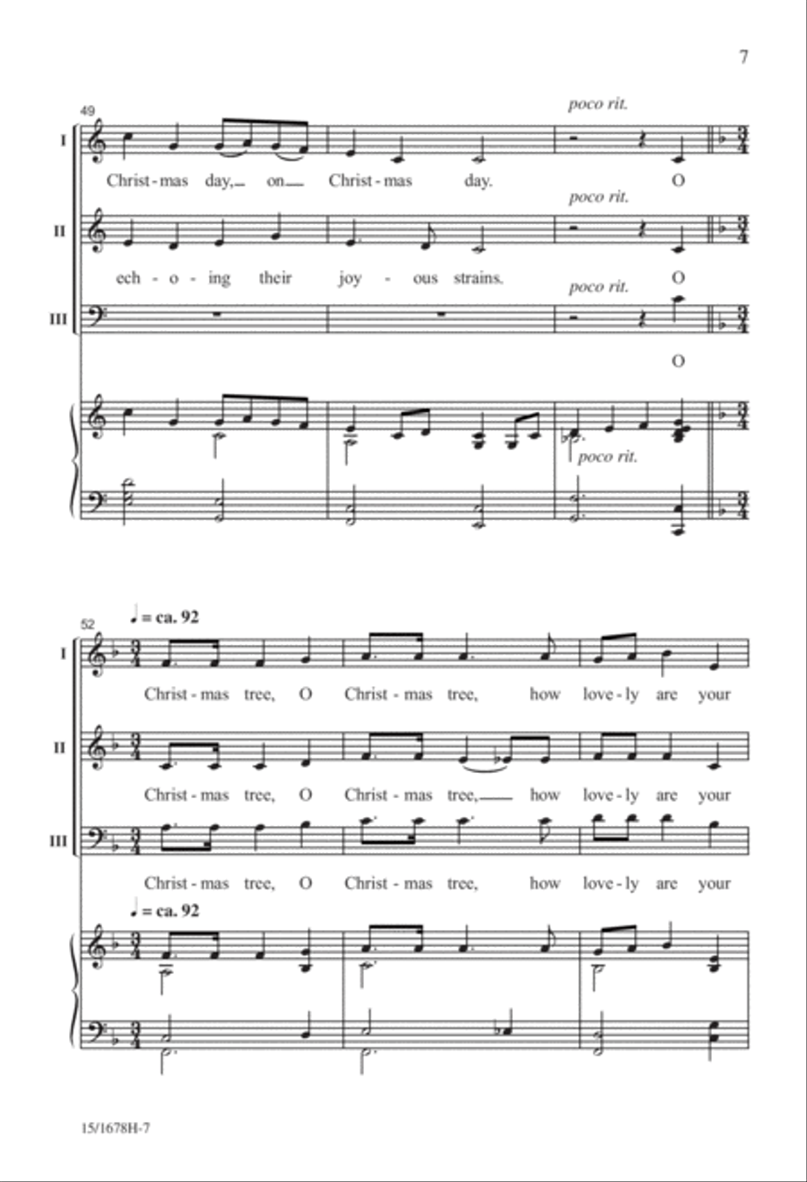 Christmas...In About Three Minutes 3-Part scores gallery preview page 8