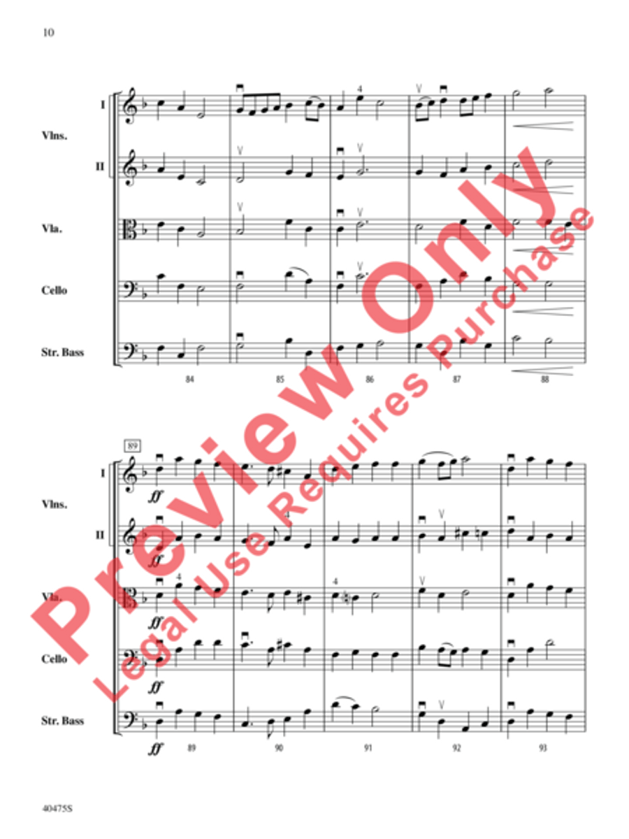 Dove's Vagary String Orchestra scores gallery preview page 11