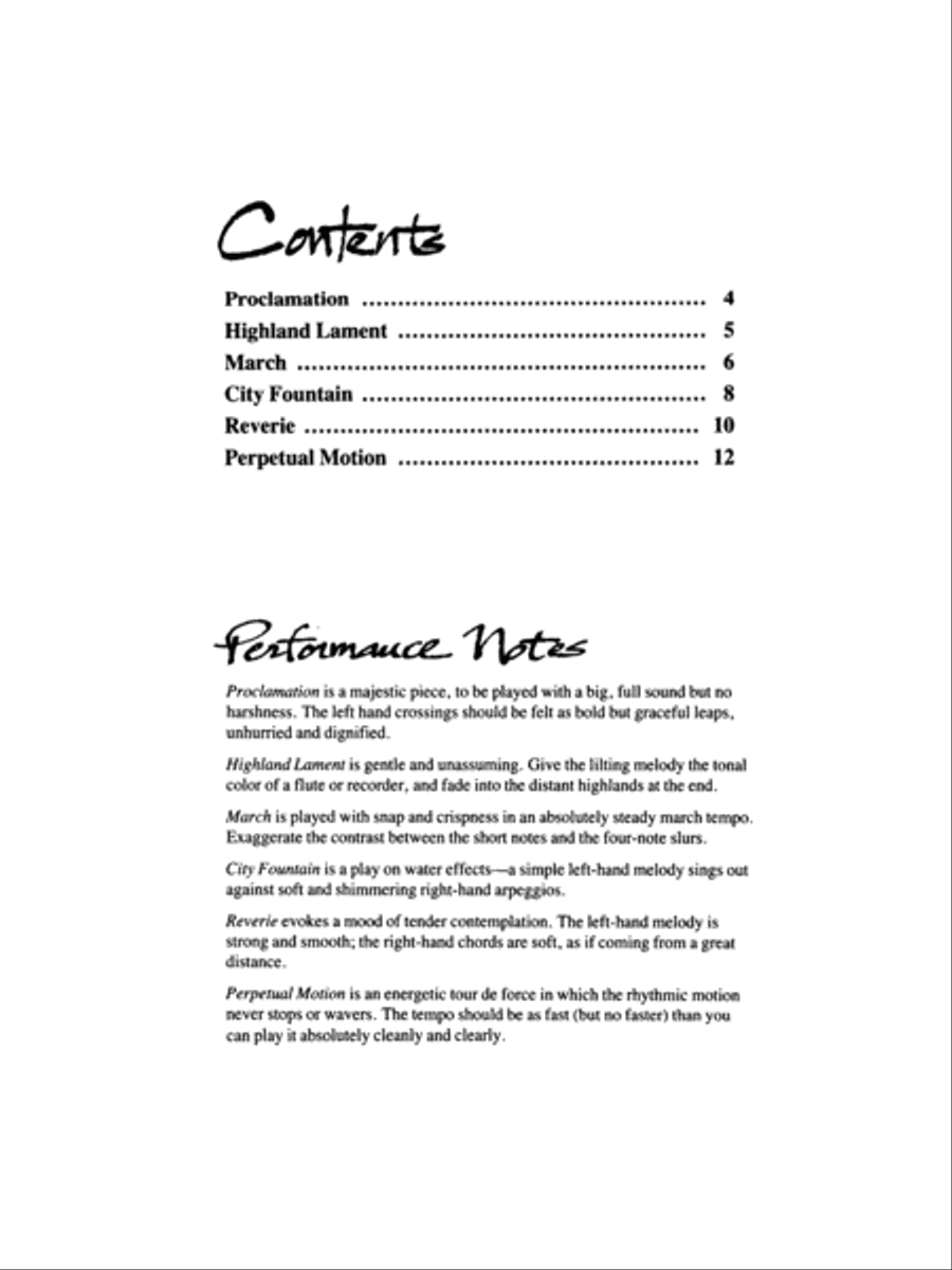 Six Sketches Piano Method scores gallery preview page 7
