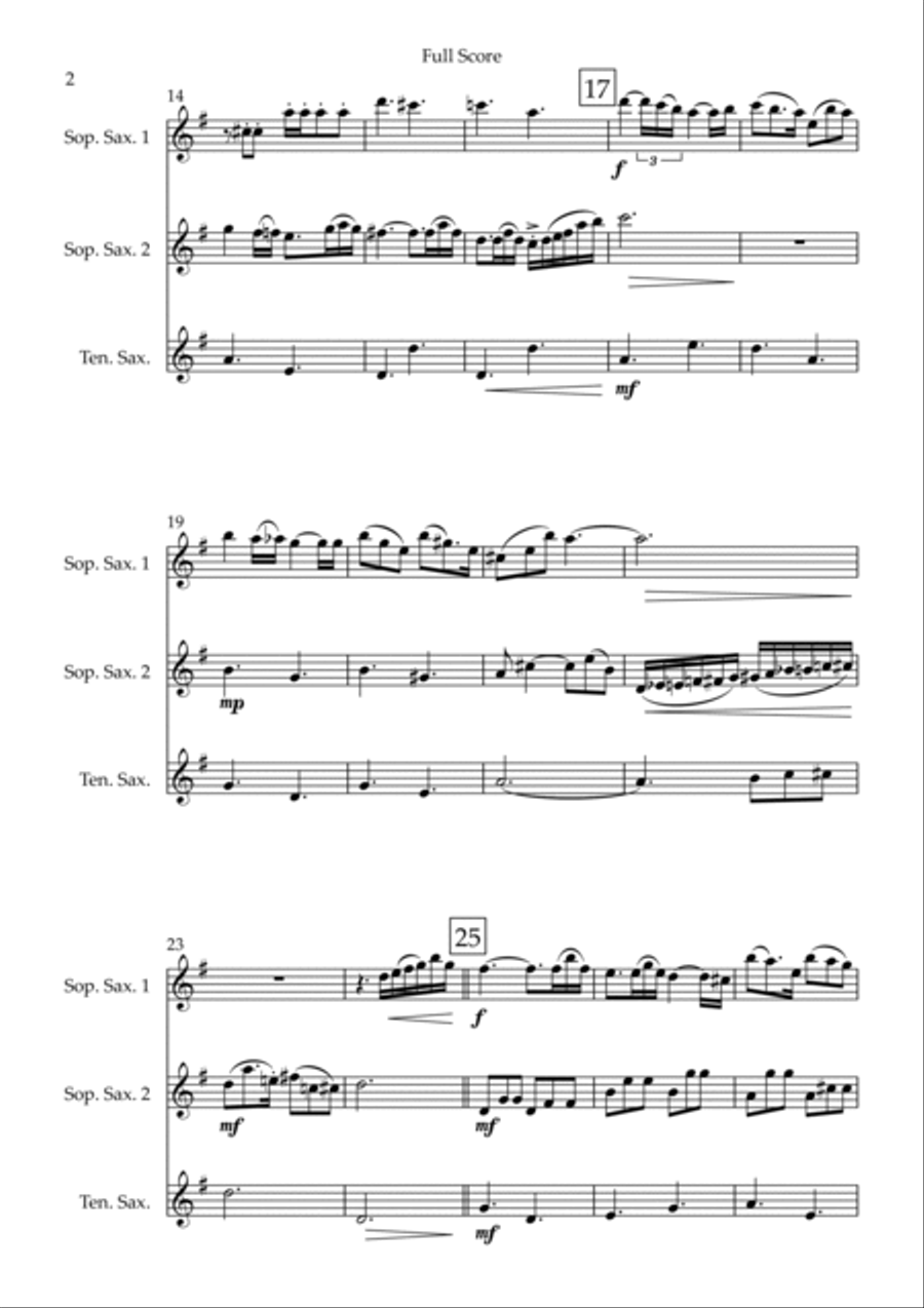 Married Life Woodwind Trio scores gallery preview page 2