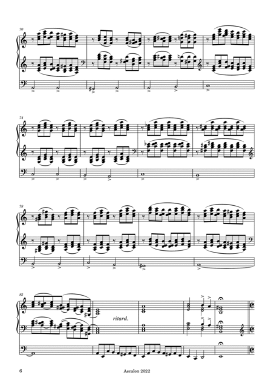 Improvisations on the Polish sacred song “Holy God”, Op. 38 Organ Solo scores gallery preview page 6
