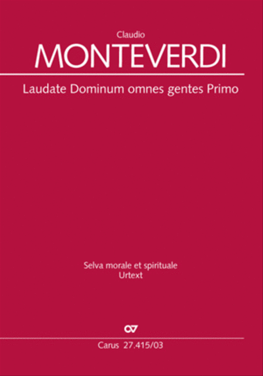 Laudate Dominum Primo 4-Part scores gallery preview page 1