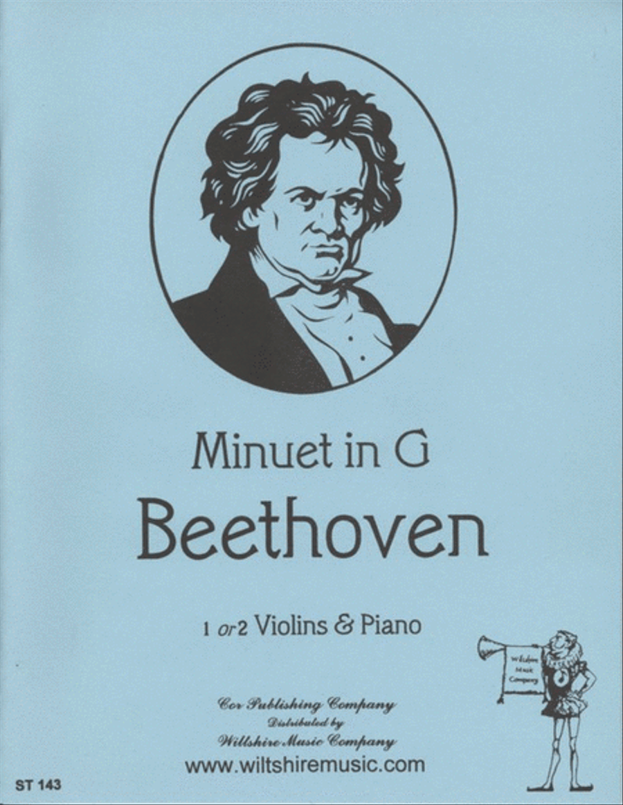 Minuet in G Violin scores gallery preview page 1