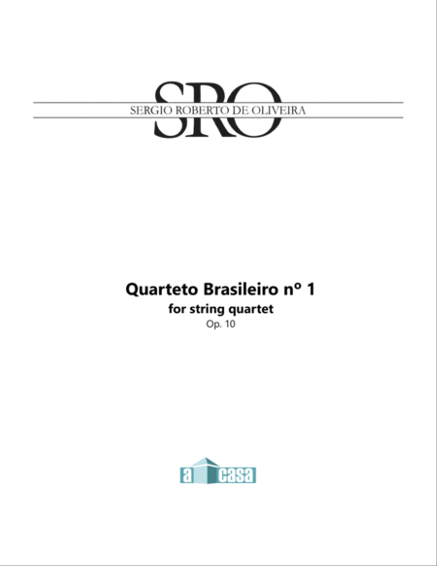 Quarteto Brasileiro Nº 1 String Quartet scores gallery preview page 1