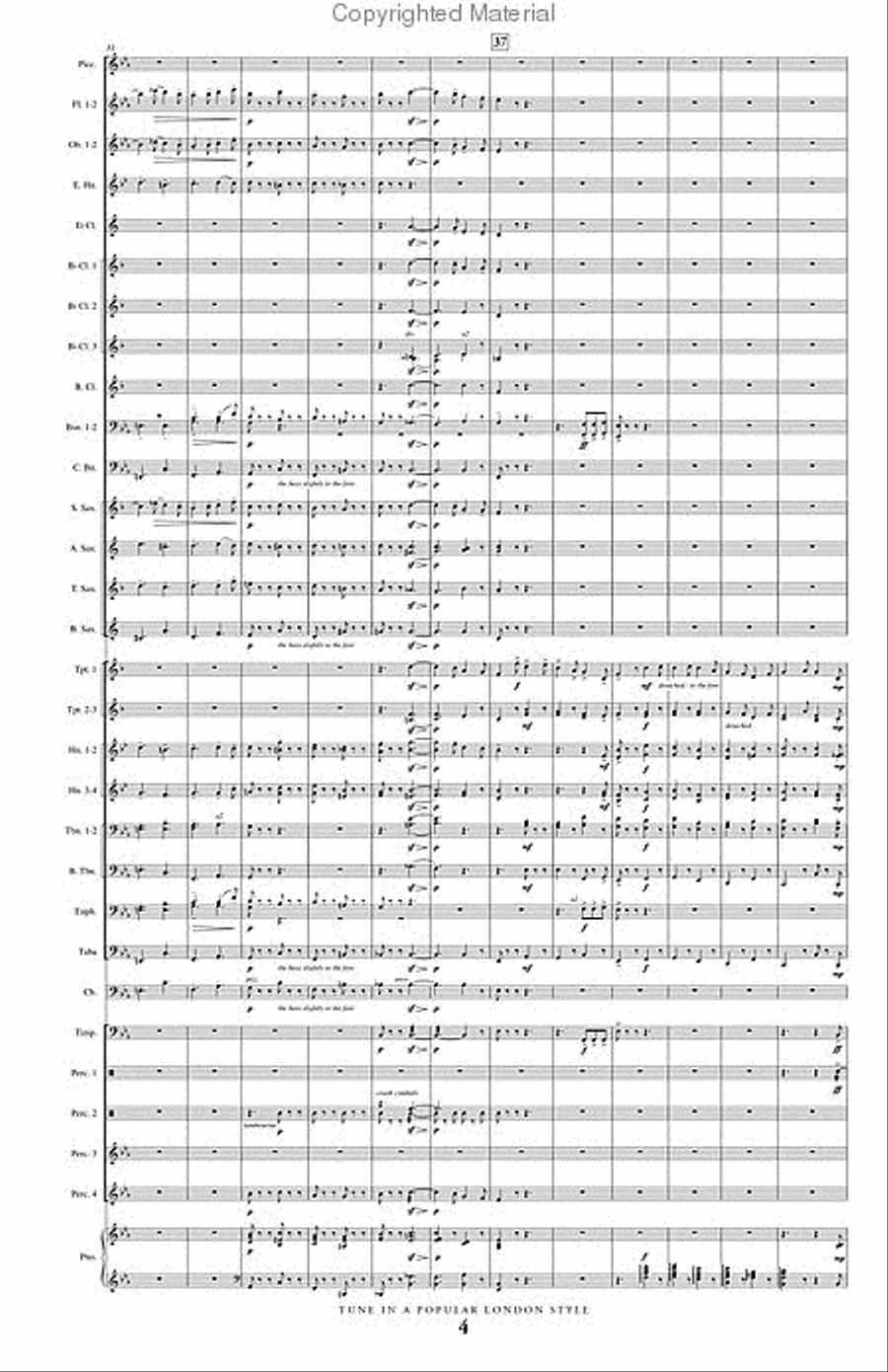 Tune in a Popular London Style Concert Band scores gallery preview page 5