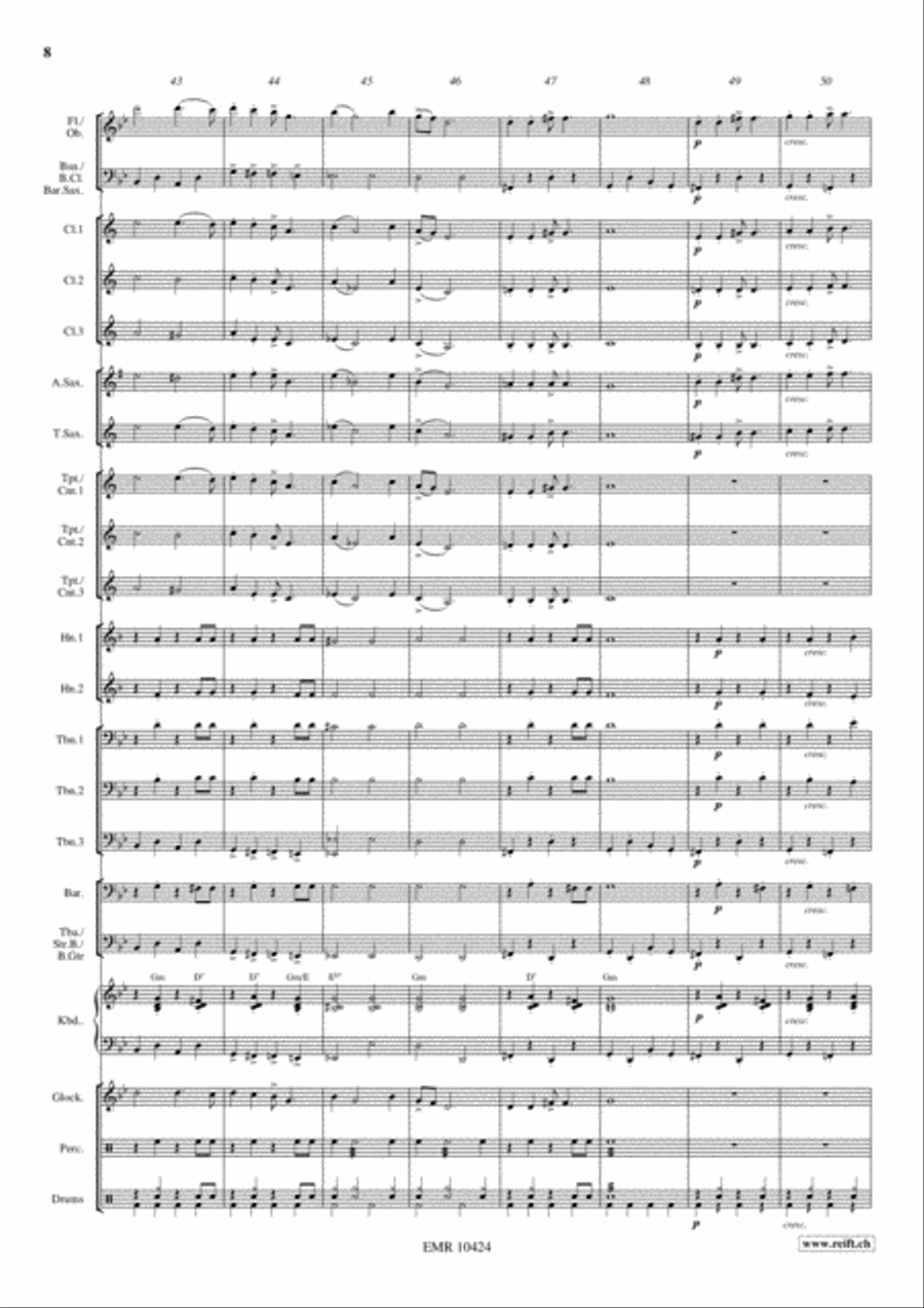 Gospel Spirit Concert Band scores gallery preview page 9