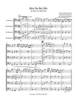 Bist Du Bei Mir (Bassoon Quartet)