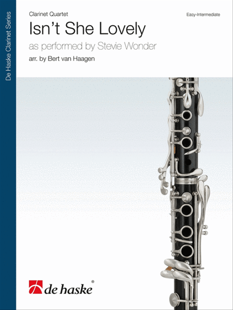 Isn't She Lovely Clarinet Quartet scores gallery preview page 1