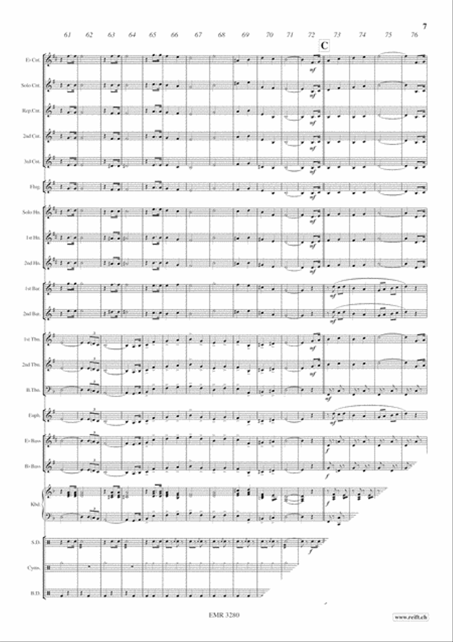Westminster March Westminster March Brass Band scores gallery preview page 8