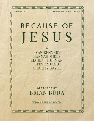 Book cover for Because Of Jesus