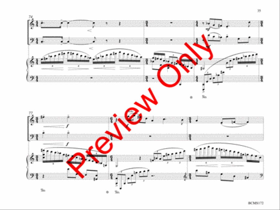 Journey Toward the Eternal Flame Bassoon scores gallery preview page 36