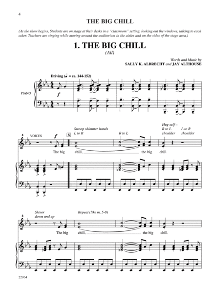 The Big Chill - Teacher's Handbook Unison Choir scores gallery preview page 8