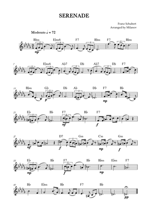 Book cover for Serenade | Schubert | Lead Sheet | Bb minor
