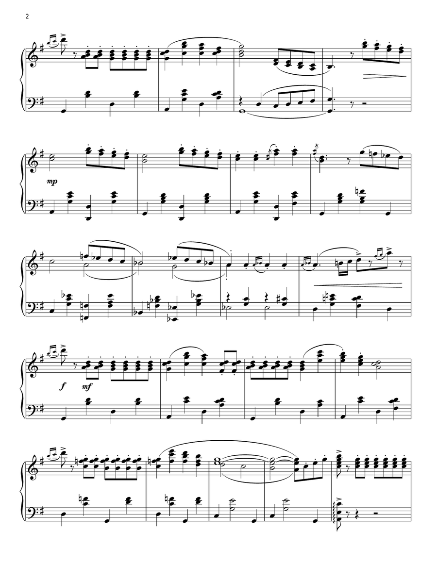 The Penny Whistle Song Piano Solo scores gallery preview page 2