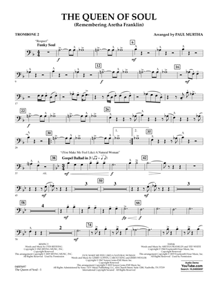 The Queen Of Soul (arr. Paul Murtha)- Conductor Score (Full Score) - Trombone 2
