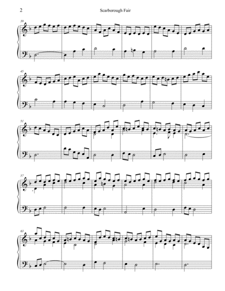 Scarborough Fair Advanced Piano Solo image number null