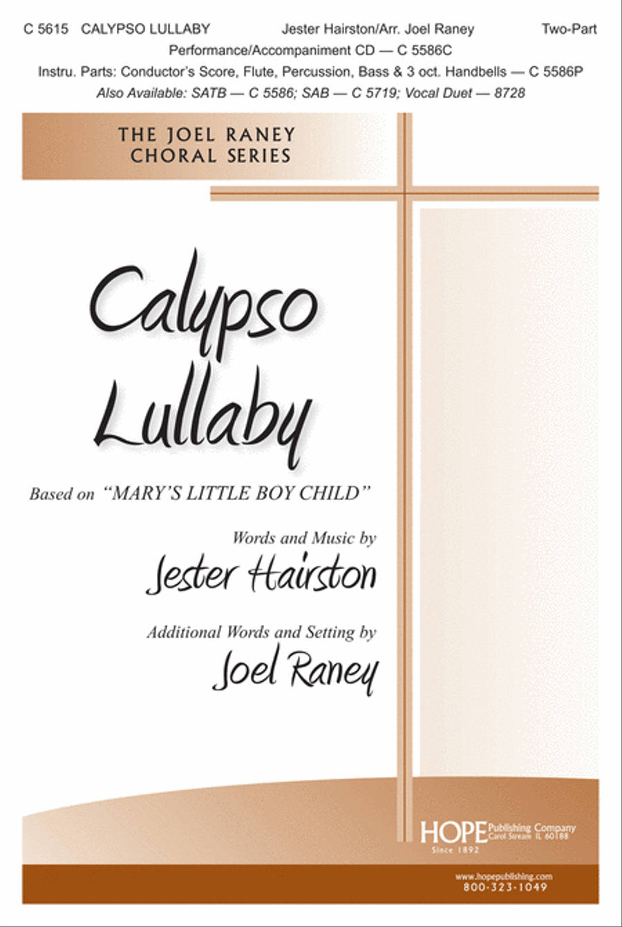 Calypso Lullaby 2-Part scores gallery preview page 1