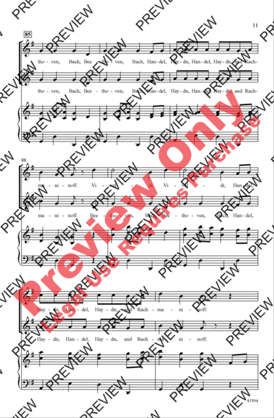 Composers All Around 2-Part scores gallery preview page 11