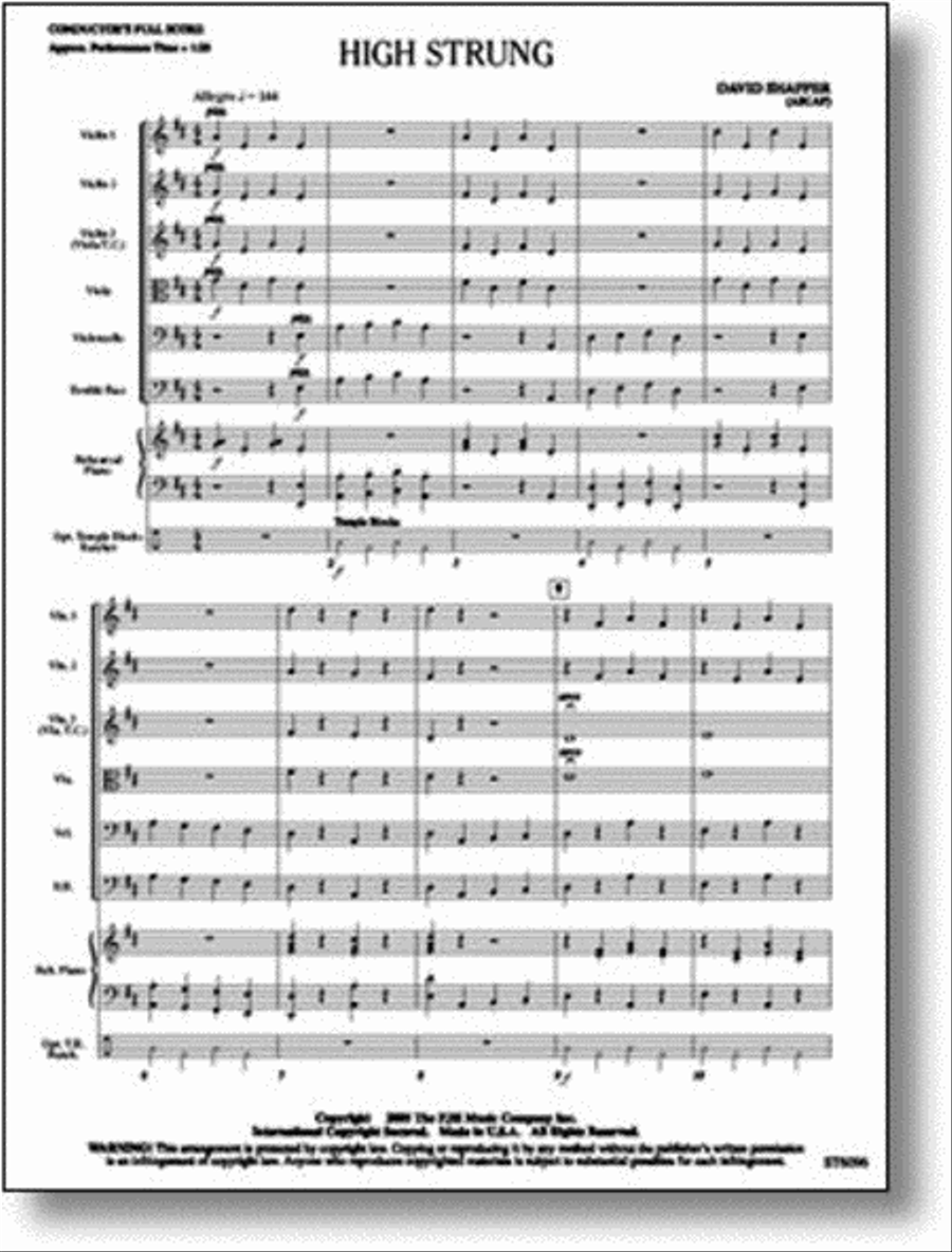 High Strung String Orchestra scores gallery preview page 1