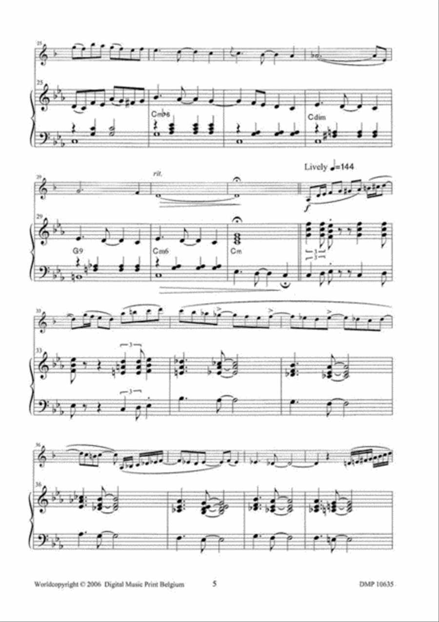A Jazzy Meditation A Jazzy Meditation Clarinet Solo scores gallery preview page 4