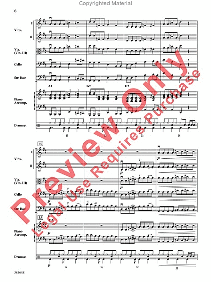 Finger Rock! Finger Rock! String Orchestra scores gallery preview page 7