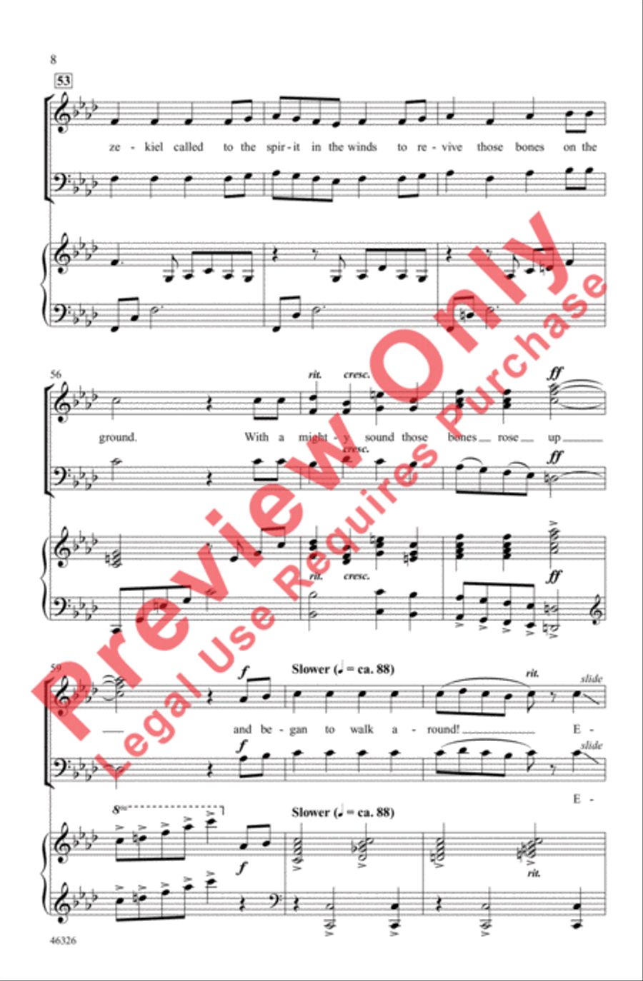Dry Bones 3-Part scores gallery preview page 8