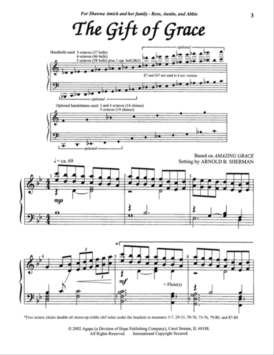 The Gift of Grace 5-Octaves scores gallery preview page 3