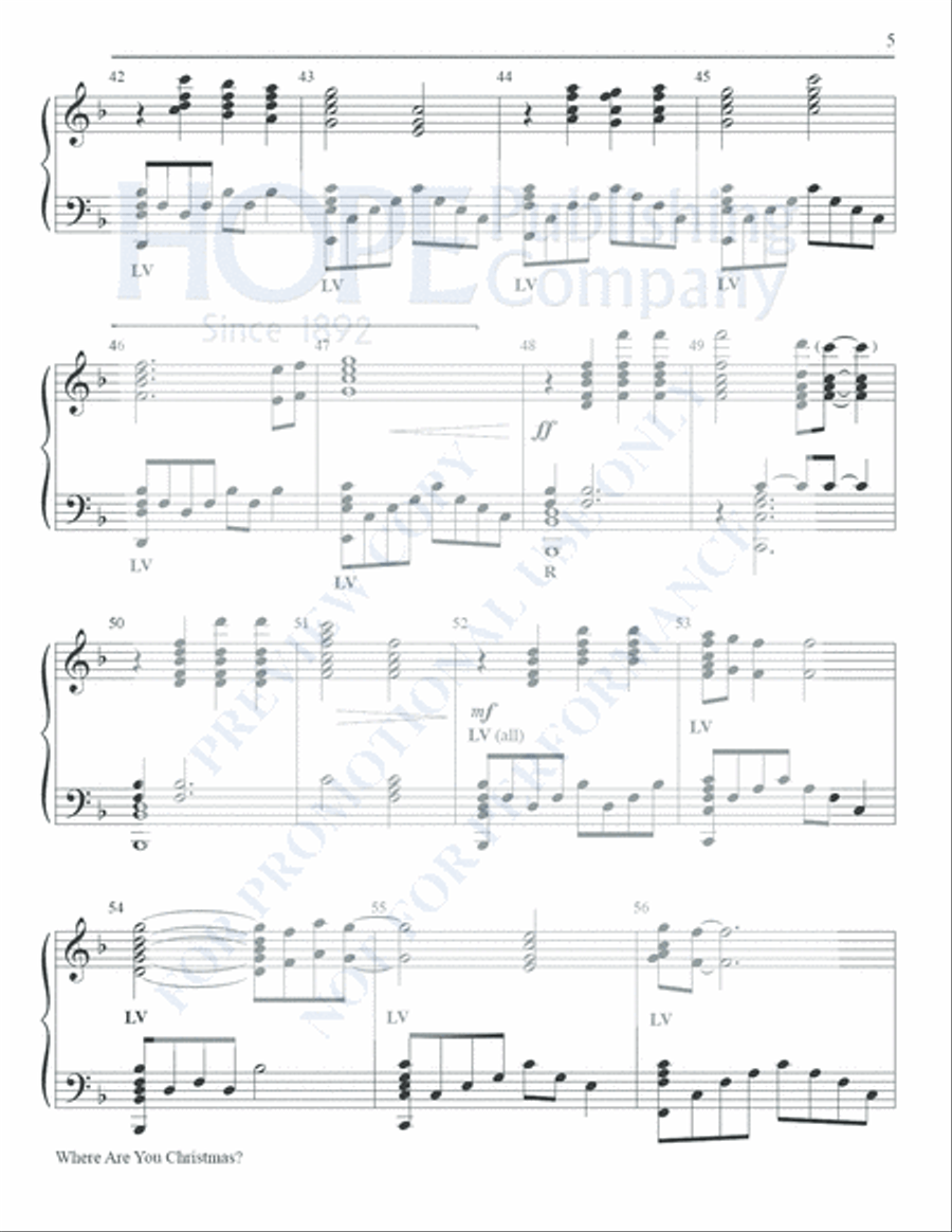 Where Are You Christmas? Where Are You Christmas? Handbell Choir scores gallery preview page 6
