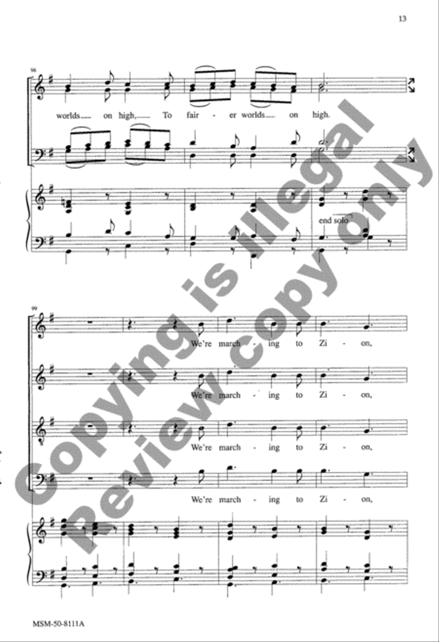 Marching to Zion 4-Part scores gallery preview page 28