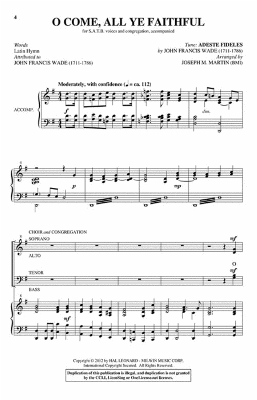 Carols for Choir and Congregation 4-Part scores gallery preview page 4