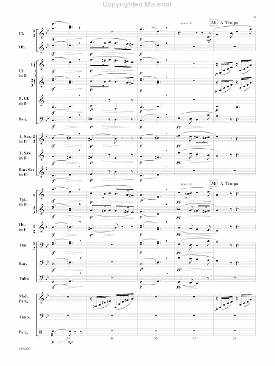 Sicilienne Concert Band scores gallery preview page 10