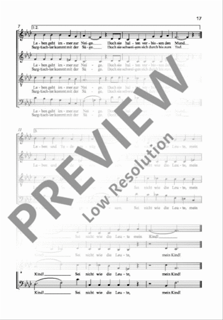 Georg Kreisler 4-Part scores gallery preview page 18