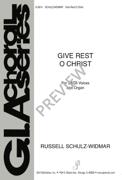 Give Rest, O Christ
