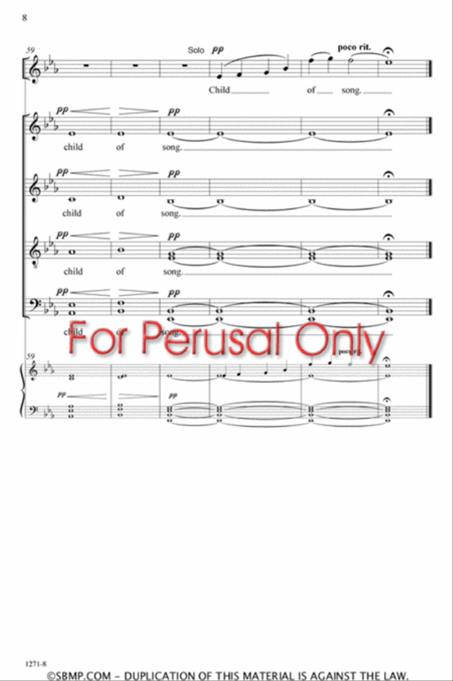 Child of Song - SATB divisi Octavo Divisi scores gallery preview page 7