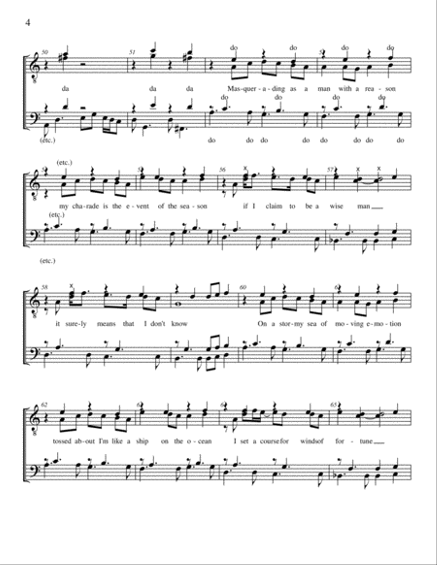 Carry On Wayward Son TTBB scores gallery preview page 4