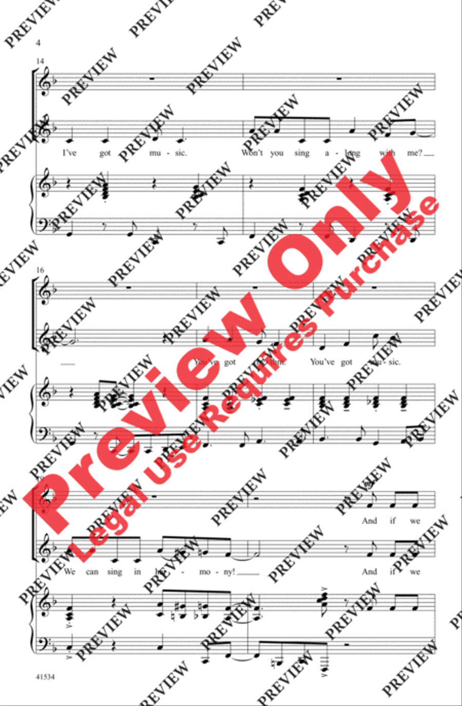 Sing in Harmony! 2-Part scores gallery preview page 4