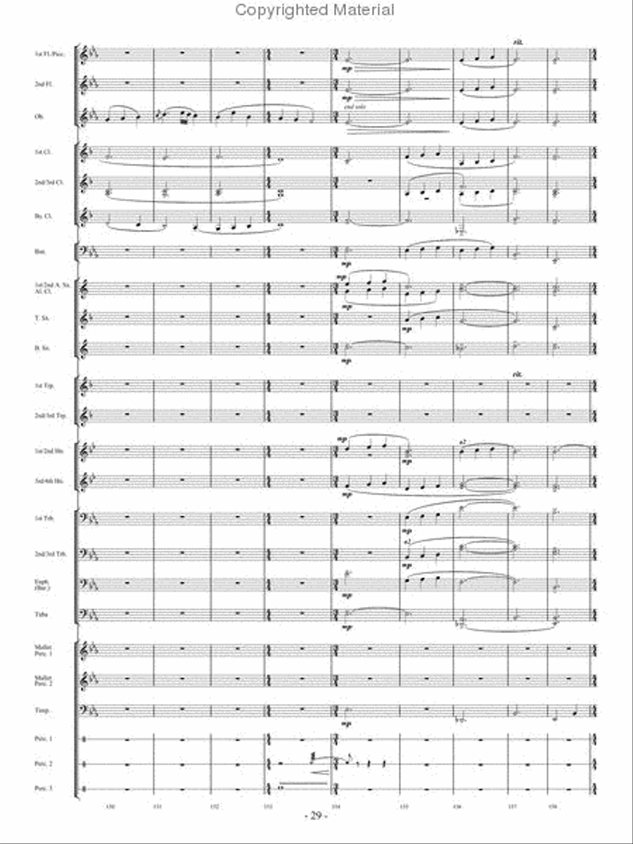 From the Eye of the Storm Concert Band scores gallery preview page 28