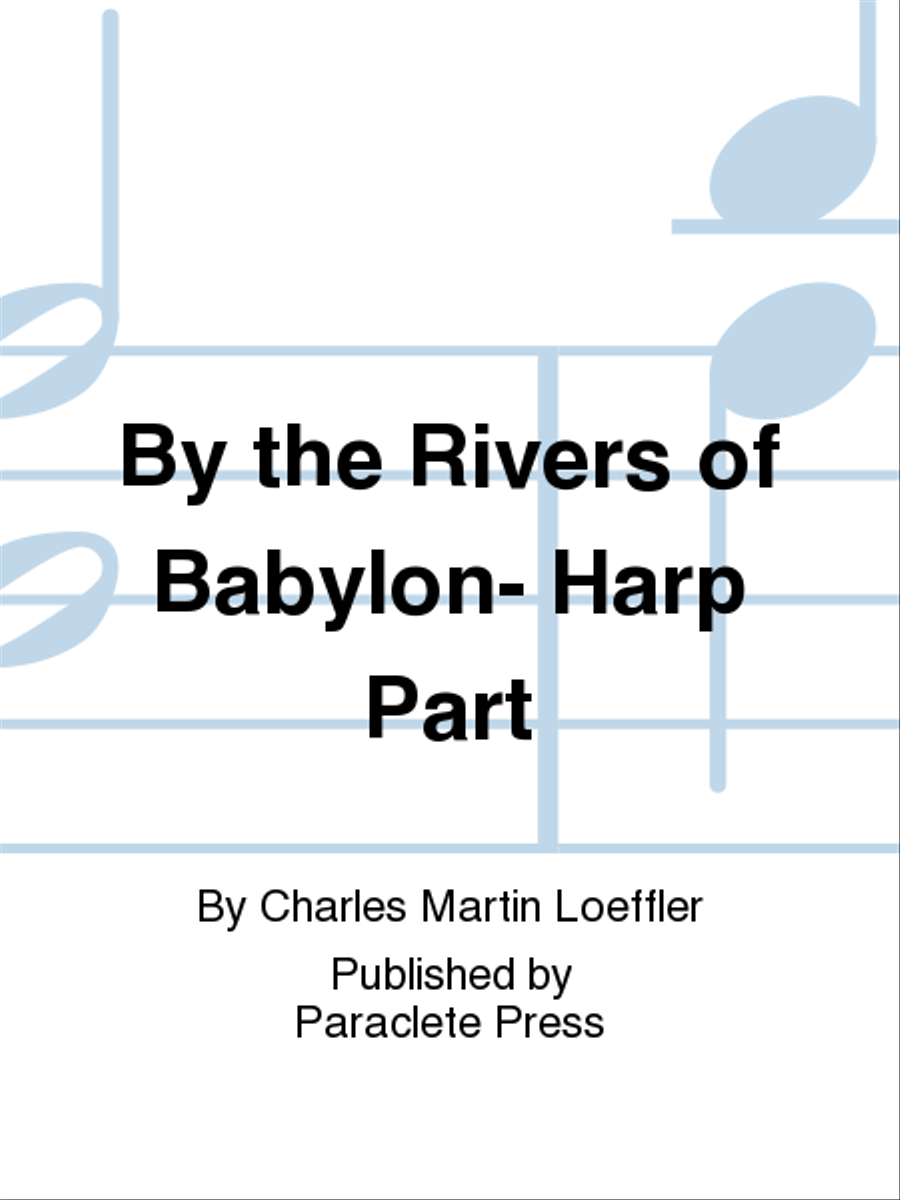 By the Rivers of Babylon- Harp Part Choir scores gallery preview page 1