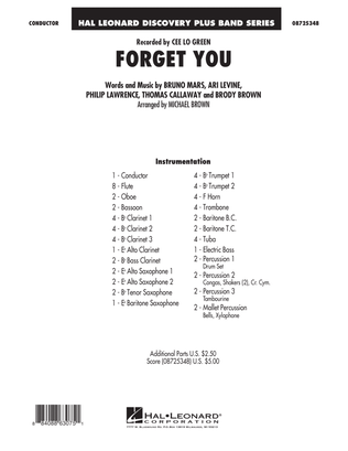 Forget You - Full Score