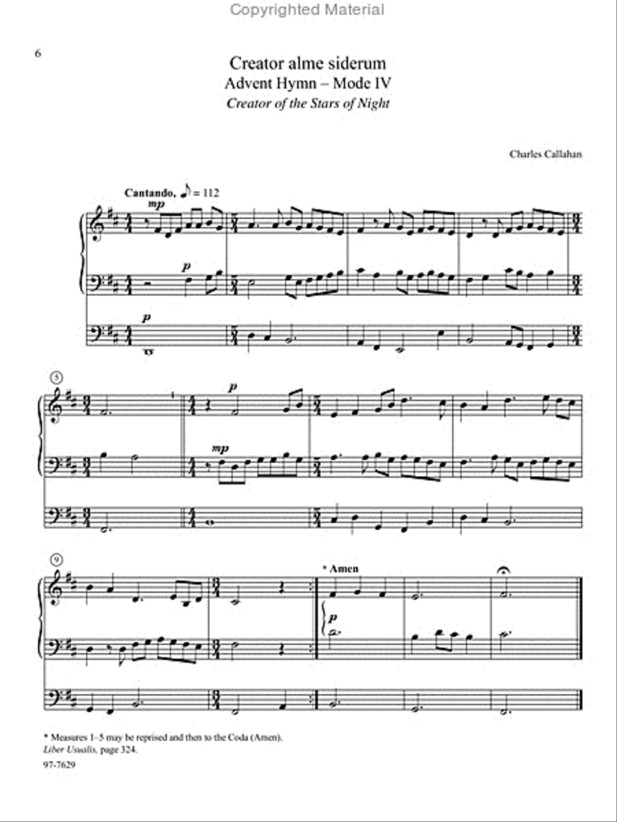 Chant, Vol. III Organ scores gallery preview page 3